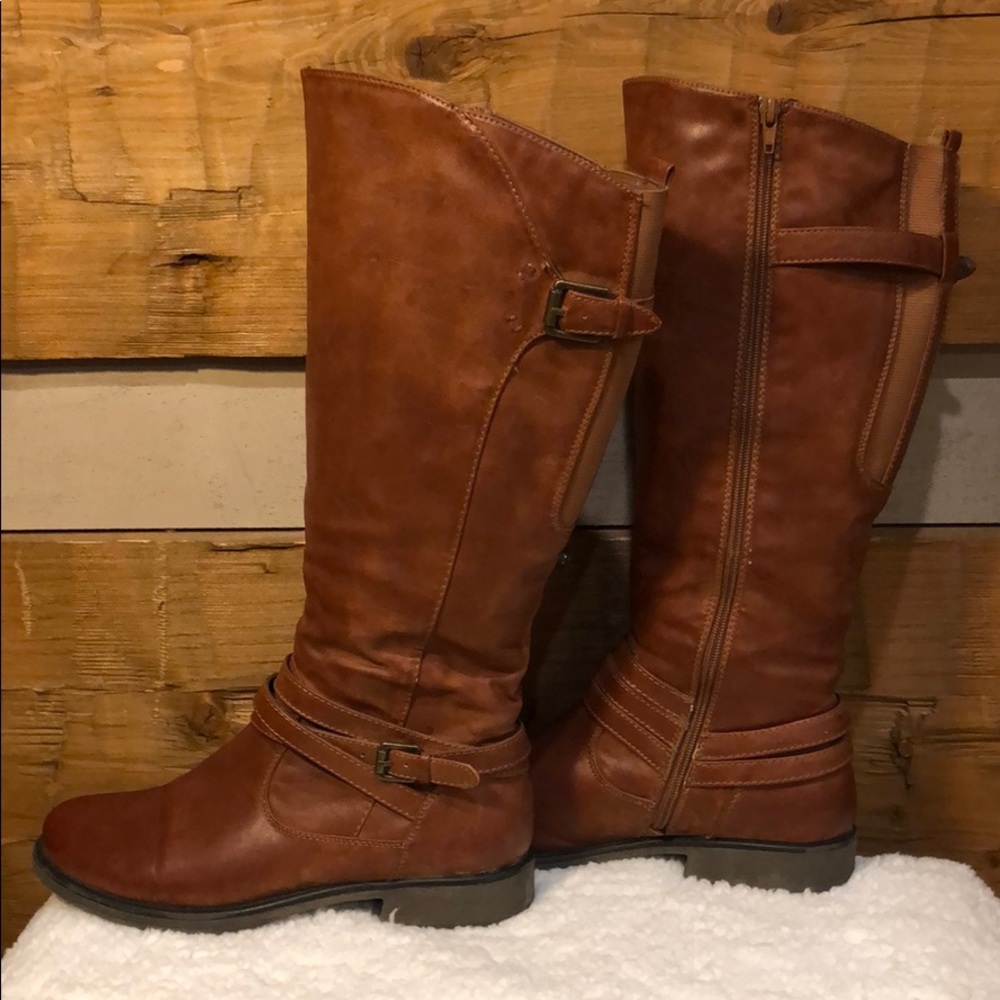 Bare Traps “Susanna” Cognac Riding Boot Women 9.5M